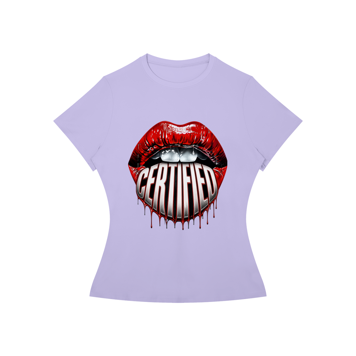Certified Lips Women’s Slim-Fit Graphic Tee