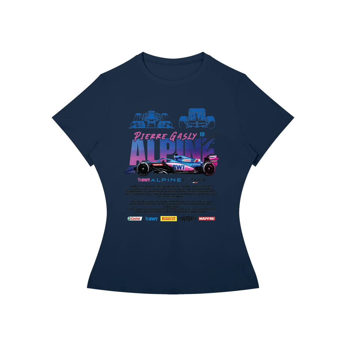 Alpine Formula F1 Racing Women’s Slim-Fit Tee
