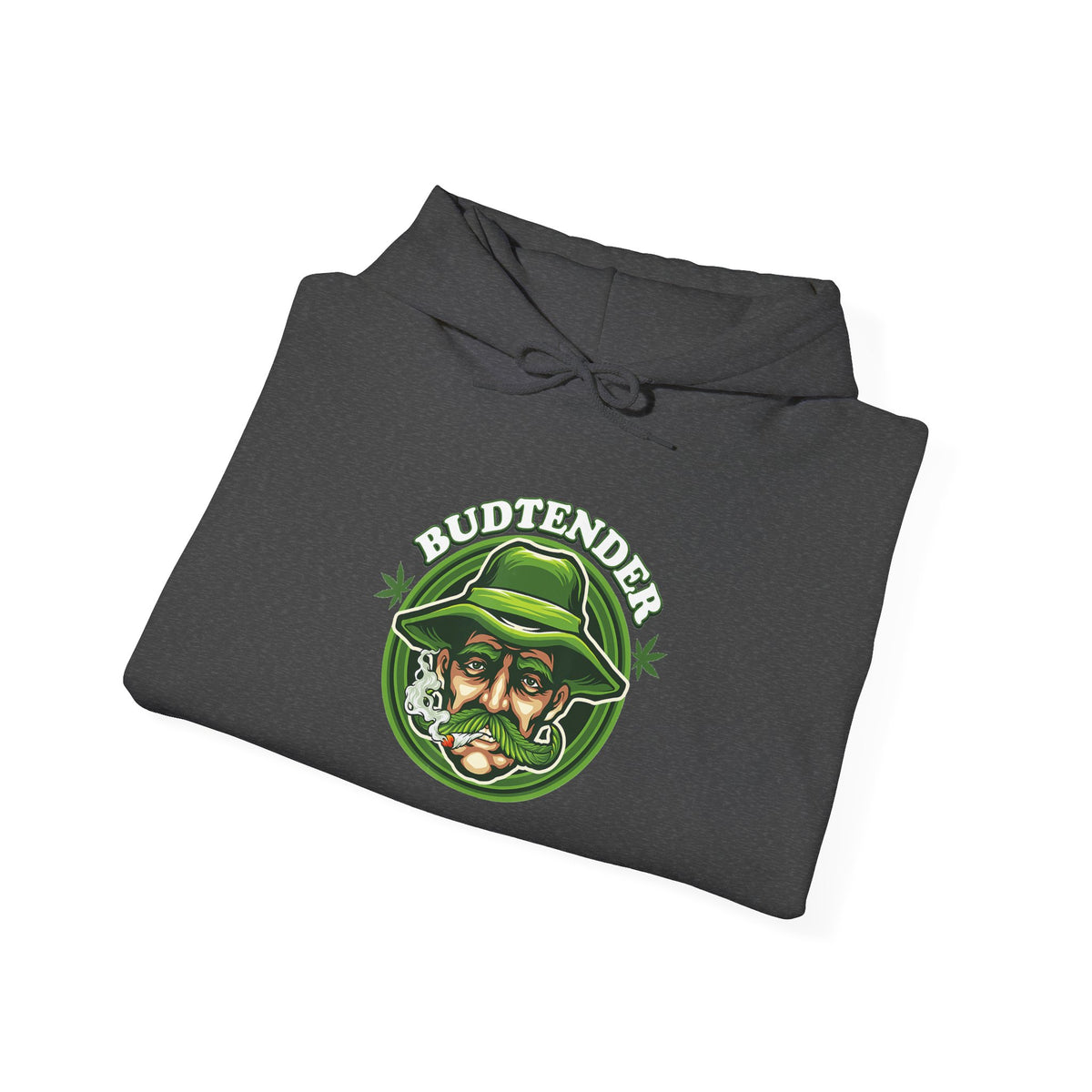 Budtender Graphic – Retro Smoking Stoner Hooded Sweatshirt