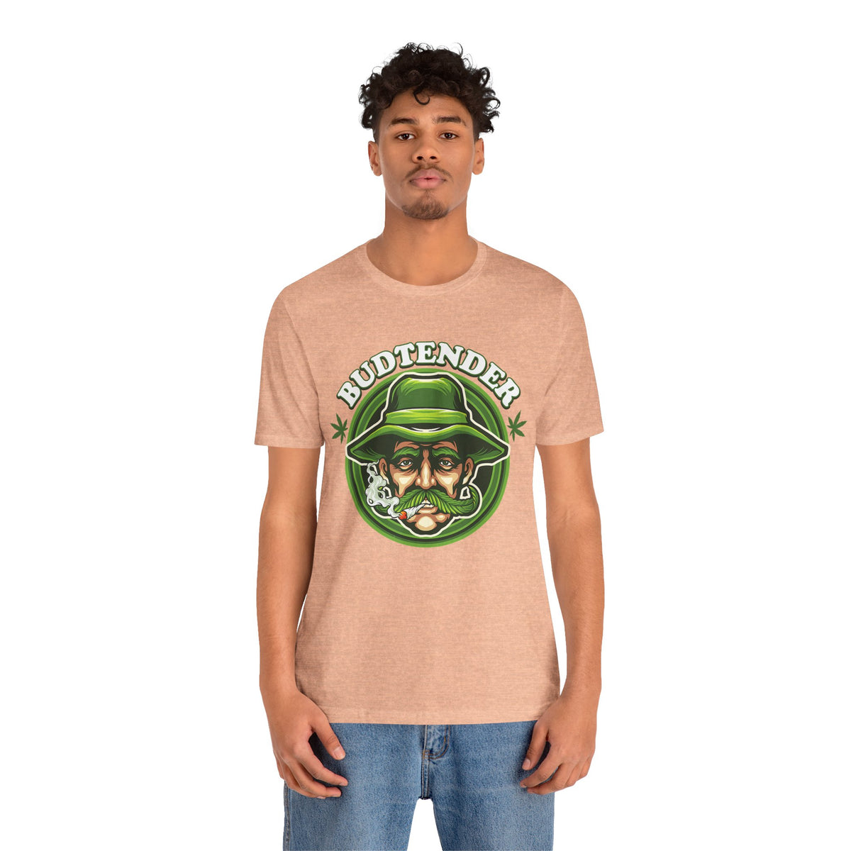 Budtender Graphic Tee – Retro Smoking Stoner Design