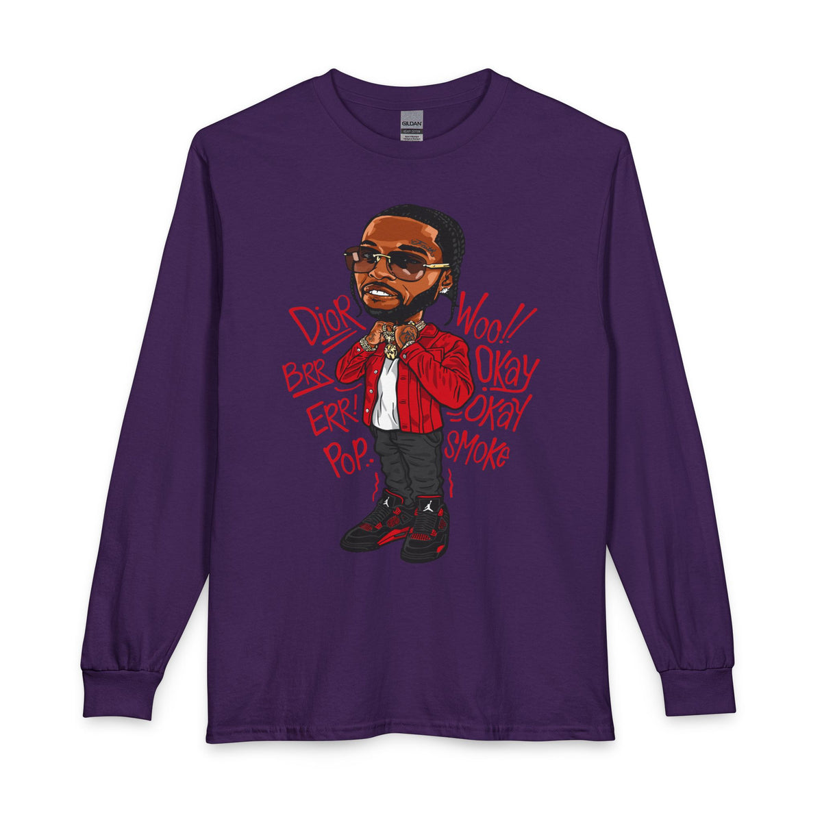 Hip Hop Artist Long Sleeve Tee — Urban Music Graphic Shirt