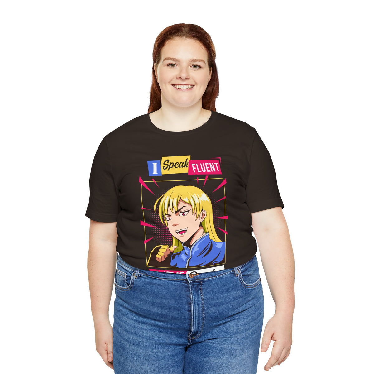 Anime Quotes T-Shirt — "I Speak Fluent Anime Quotes" Retro Manga Style Tee