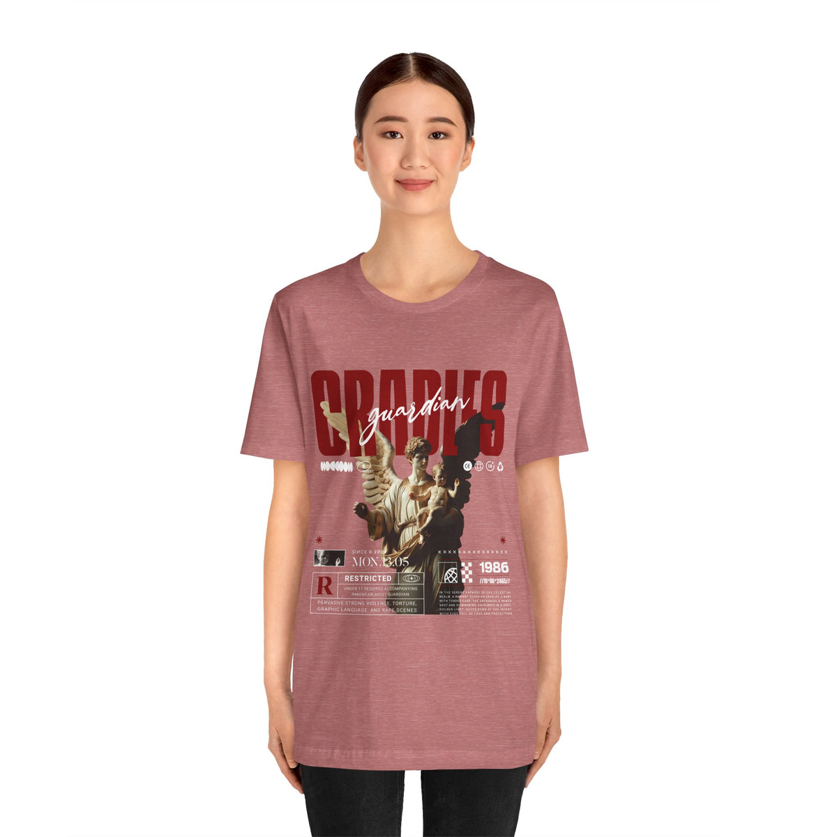 Guardian Angels Graphic Tee — 'Bodies' Vintage Statue Streetwear Shirt