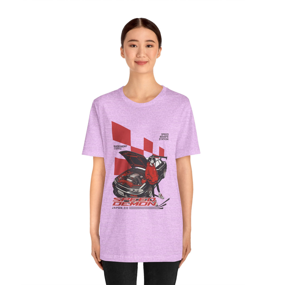 JDM Demon Street Racing T‑Shirt — Retro Car Anime Graphic Tee