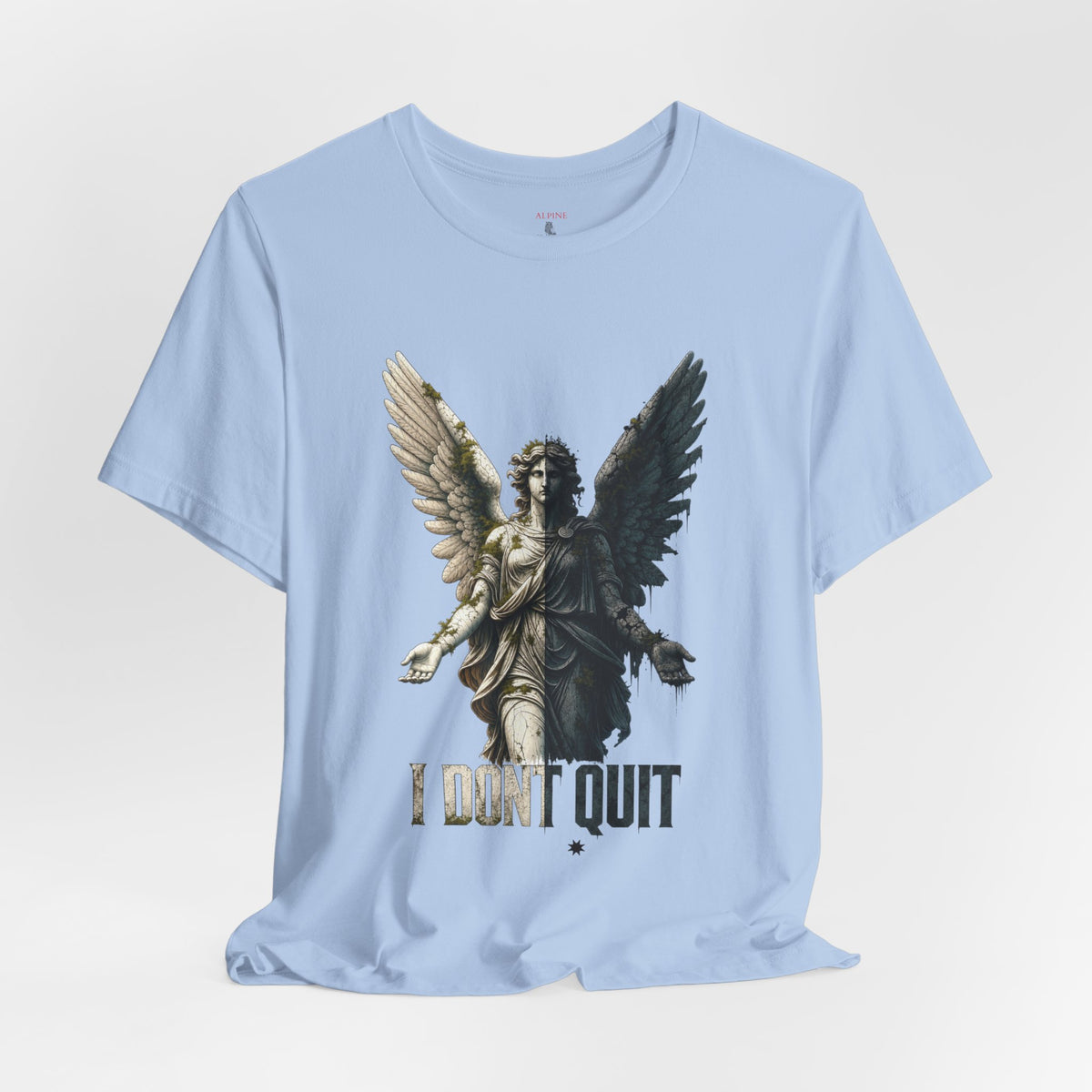 Angel Graphic Tee — 'The Last Angel' Illustrated Short Sleeve Shirt