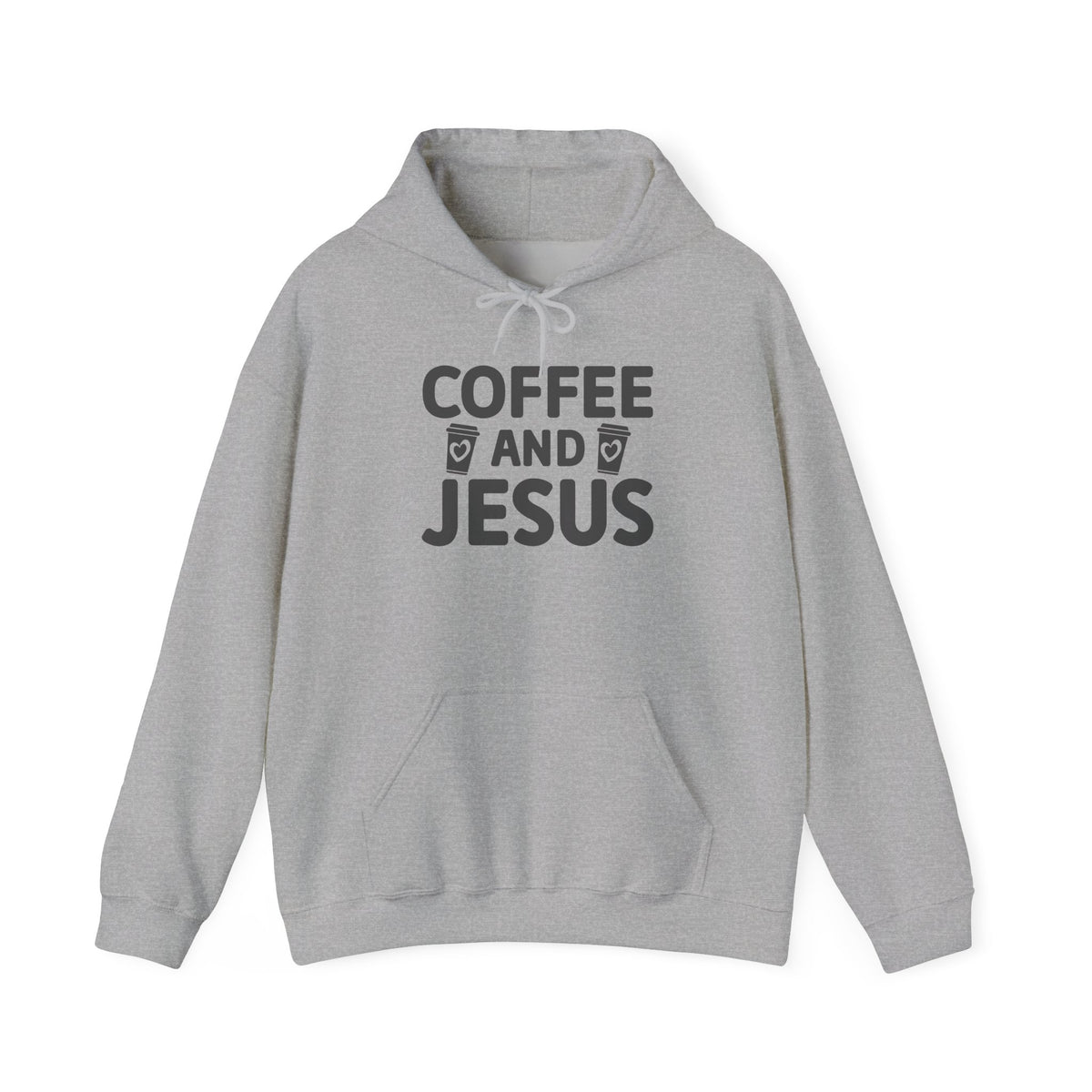 Coffee and Jesus Hoodie — Christian Faith Pullover for Coffee Lovers