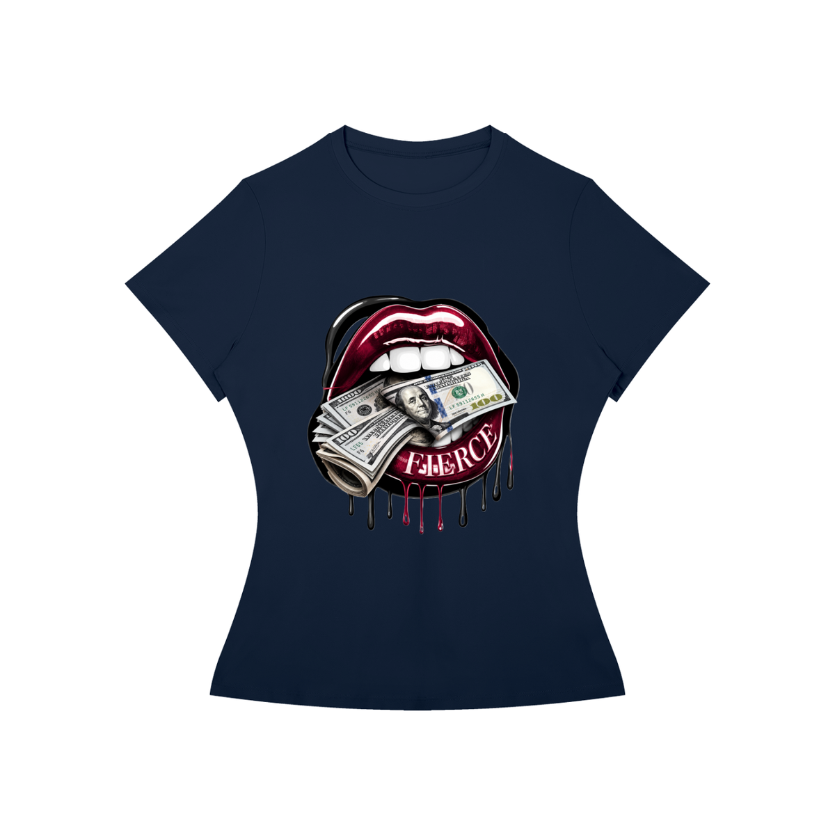 Fierce Lips Women’s Slim-Fit Graphic Tee