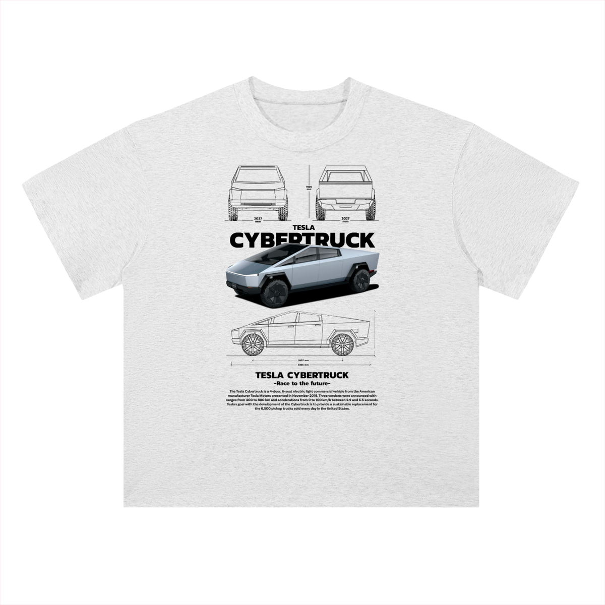 Cybertruck Cotton Graphic Tee