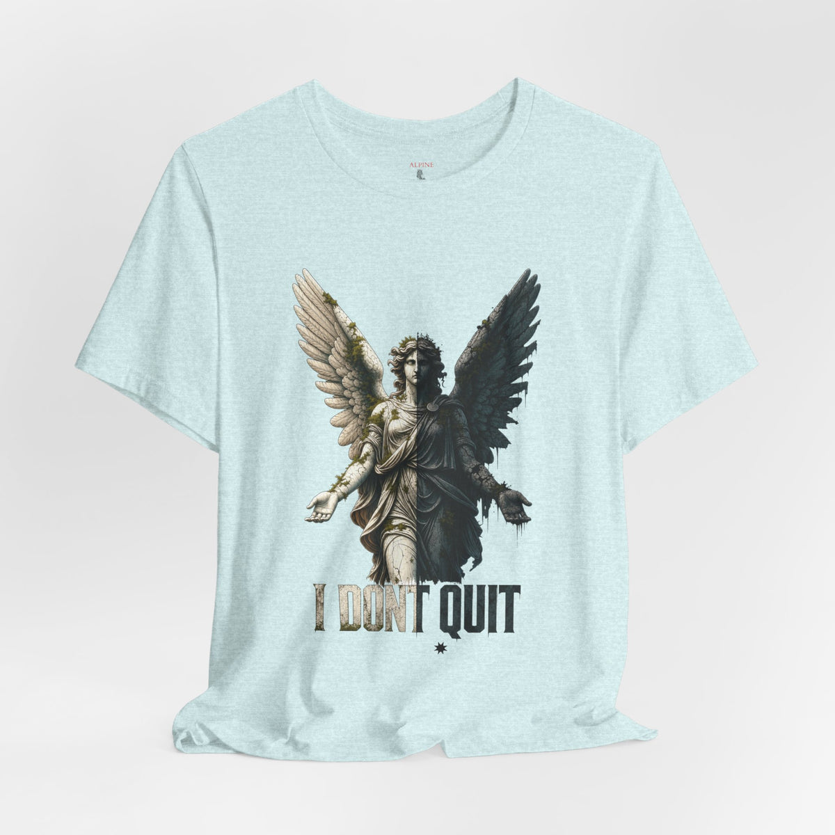 Angel Graphic Tee — 'The Last Angel' Illustrated Short Sleeve Shirt