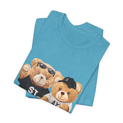 Teddy Bears "Stay Together" Graphic Tee — Cute Couple/Friendship Shirt