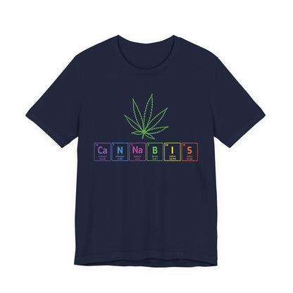 Cannabis Elemental Tee — Graphic Marijuana Leaf Science Shirt
