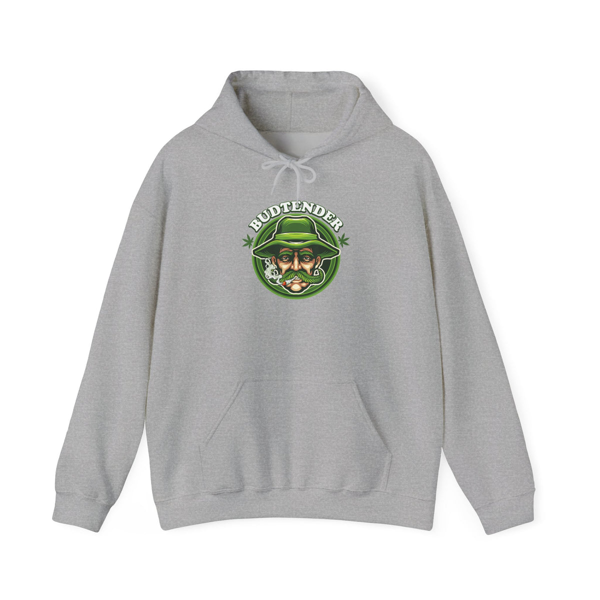 Budtender Graphic – Retro Smoking Stoner Hooded Sweatshirt