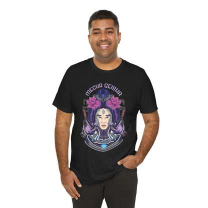 Mecha Geisha T-Shirt — Futuristic Asian-Inspired Graphic Tee