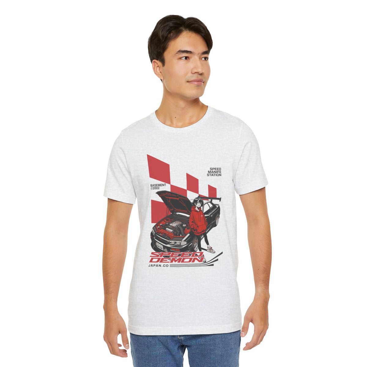 JDM Demon Street Racing T‑Shirt — Retro Car Anime Graphic Tee
