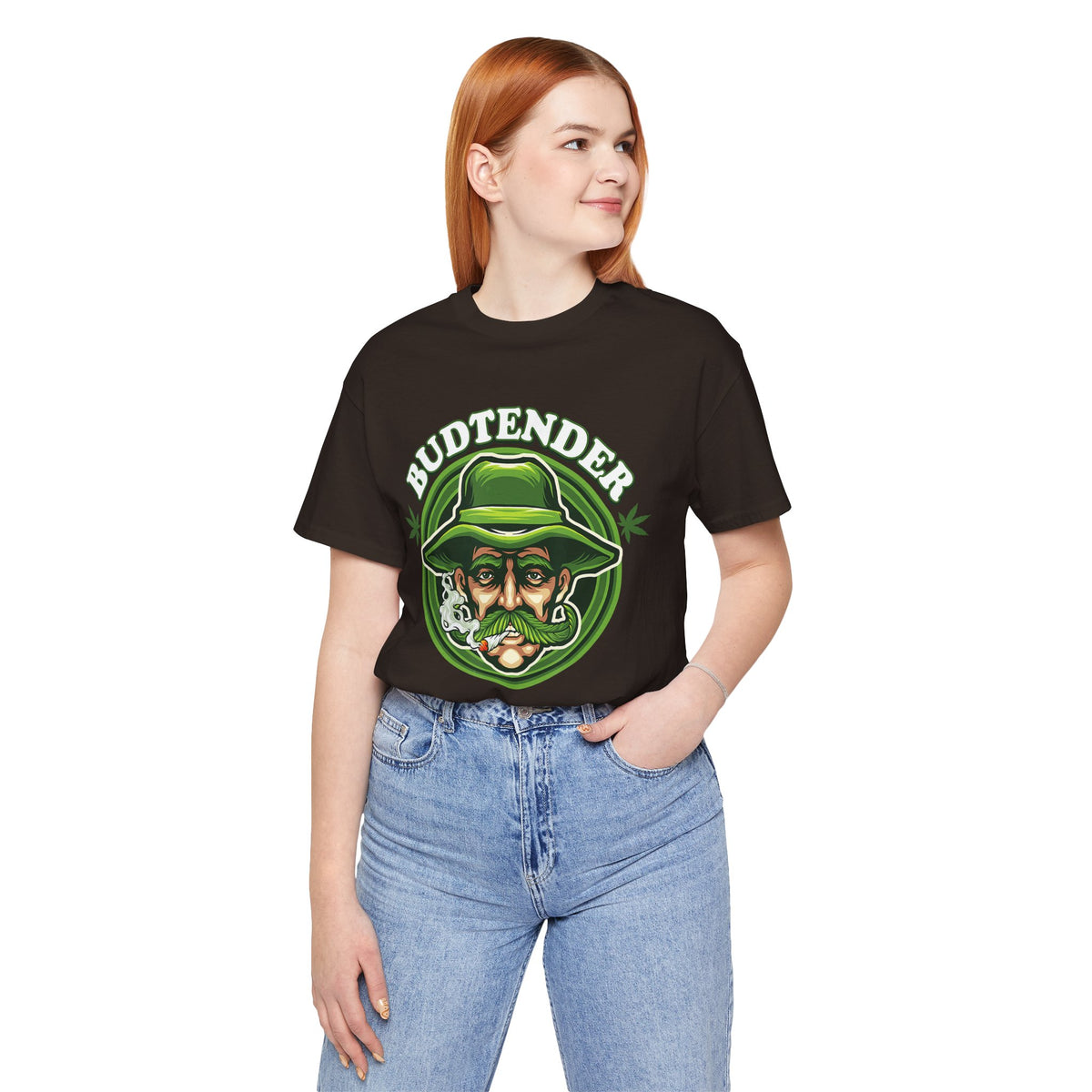 Budtender Graphic Tee – Retro Smoking Stoner Design