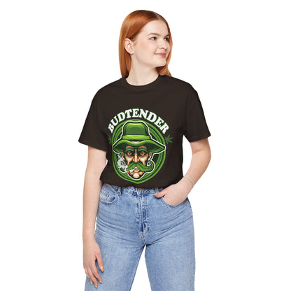 Budtender Graphic Tee – Retro Smoking Stoner Design
