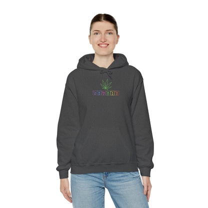 Minimalist Pastel Tarot Hoodie — "Chill" Crystal Grid Graphic