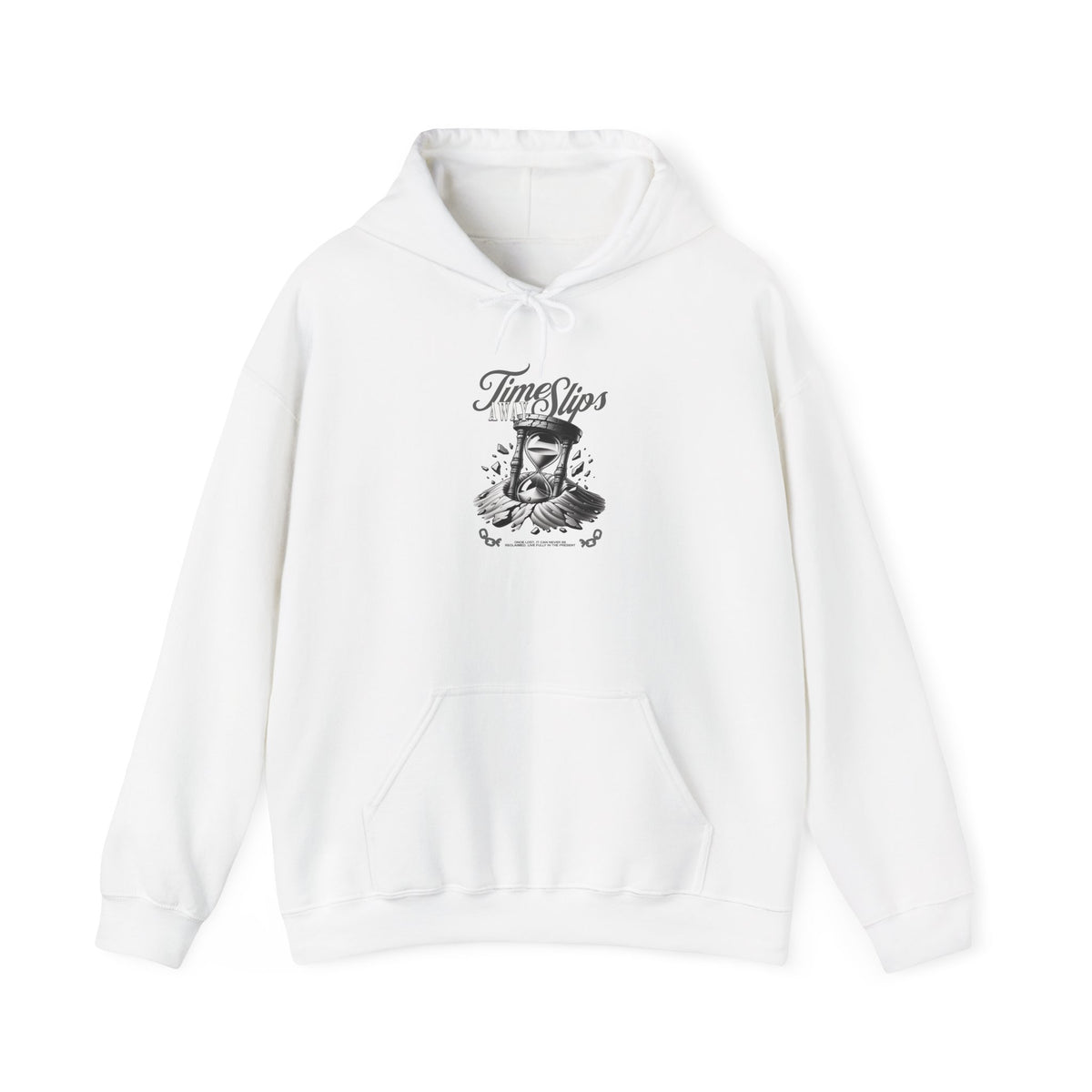 Time Slips Graphic Hoodie — Vintage Pocket Watch Illustration Sweatshirt