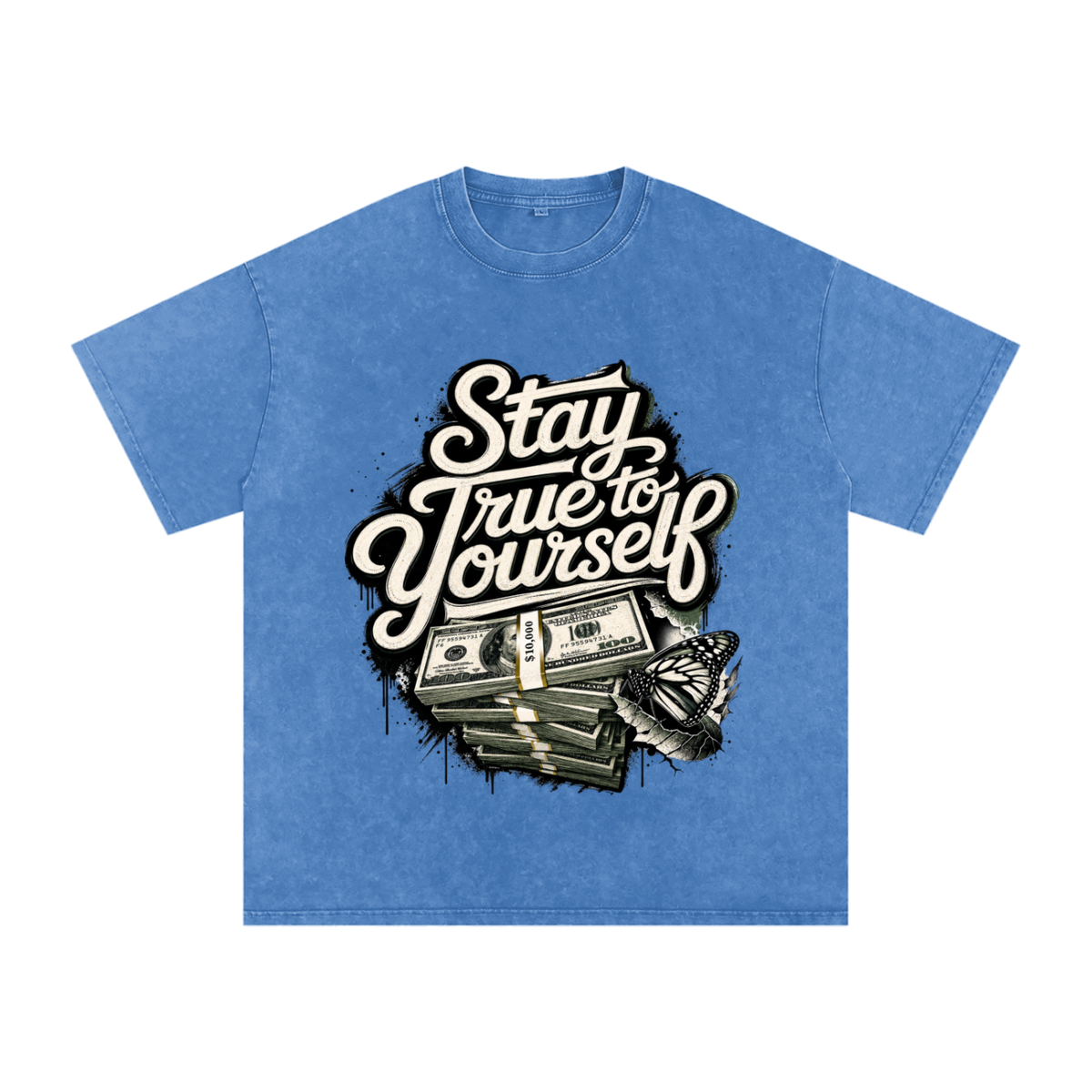 Stay True to Yourself Snow-Washed Cotton Tee