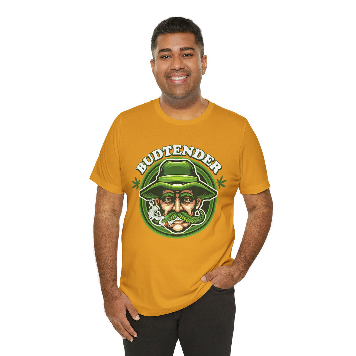 Budtender Graphic Tee – Retro Smoking Stoner Design