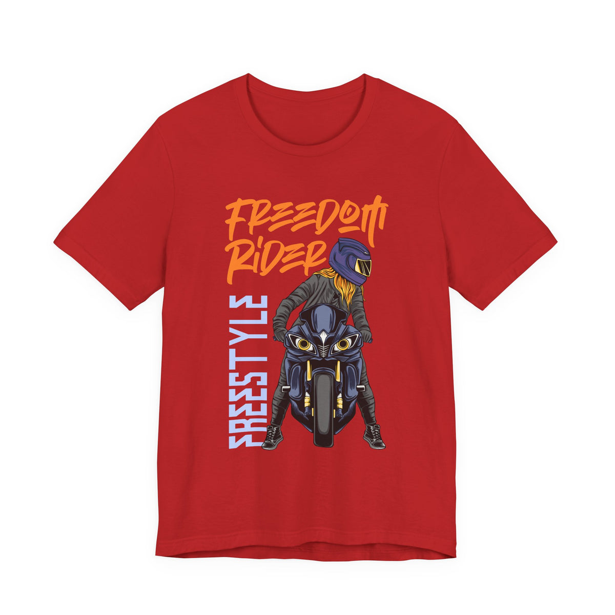 Freedom Rider Motorcycle Tee – "Freedom Rider" Streetstyle Biker T-Shirt