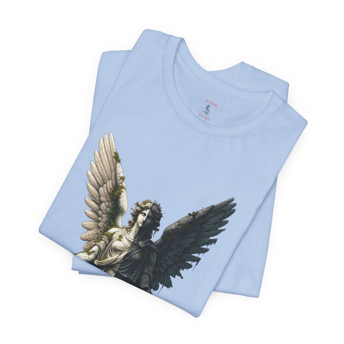 Angel Graphic Tee — 'The Last Angel' Illustrated Short Sleeve Shirt