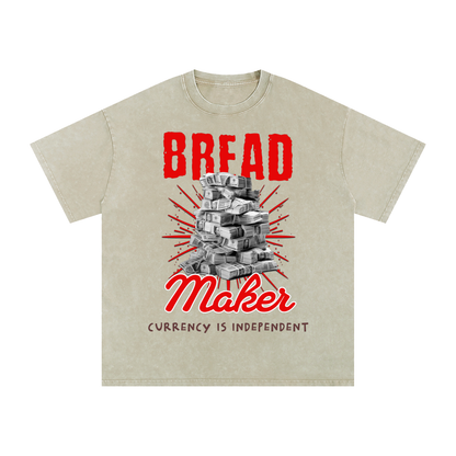 Bread Maker Snow-Washed Cotton Graphic Tee