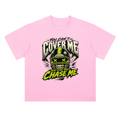 You Can Only Chase Me Skull Graphic Drop Shoulder Tee