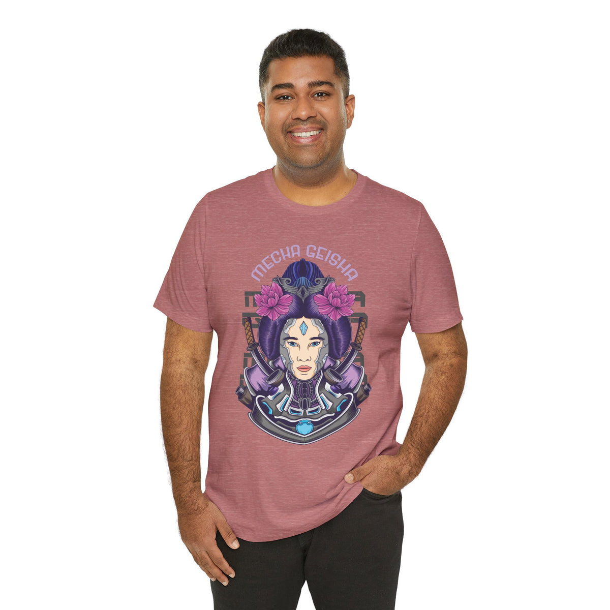 Mecha Geisha T-Shirt — Futuristic Asian-Inspired Graphic Tee