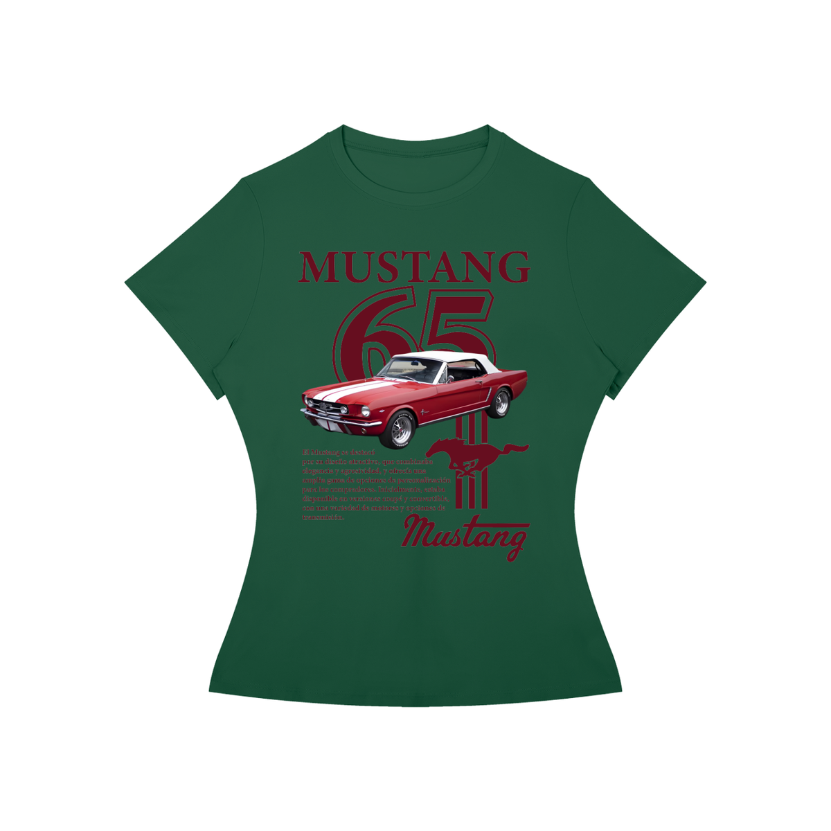 MUSTANG 65TH Red convertible T-Shirt