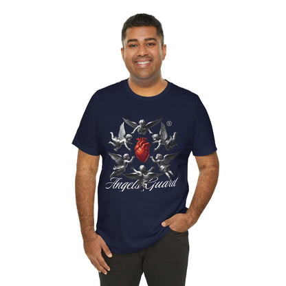 Angel Guard T‑Shirt — Sacred Heart & Cherub Graphic Tee
