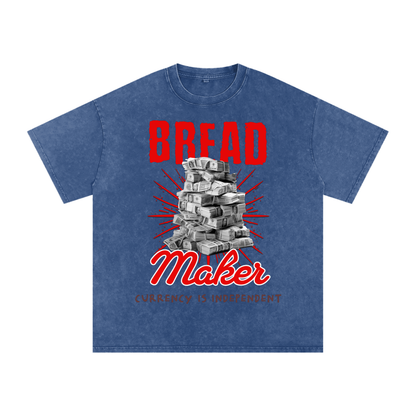 Bread Maker Snow-Washed Cotton Graphic Tee