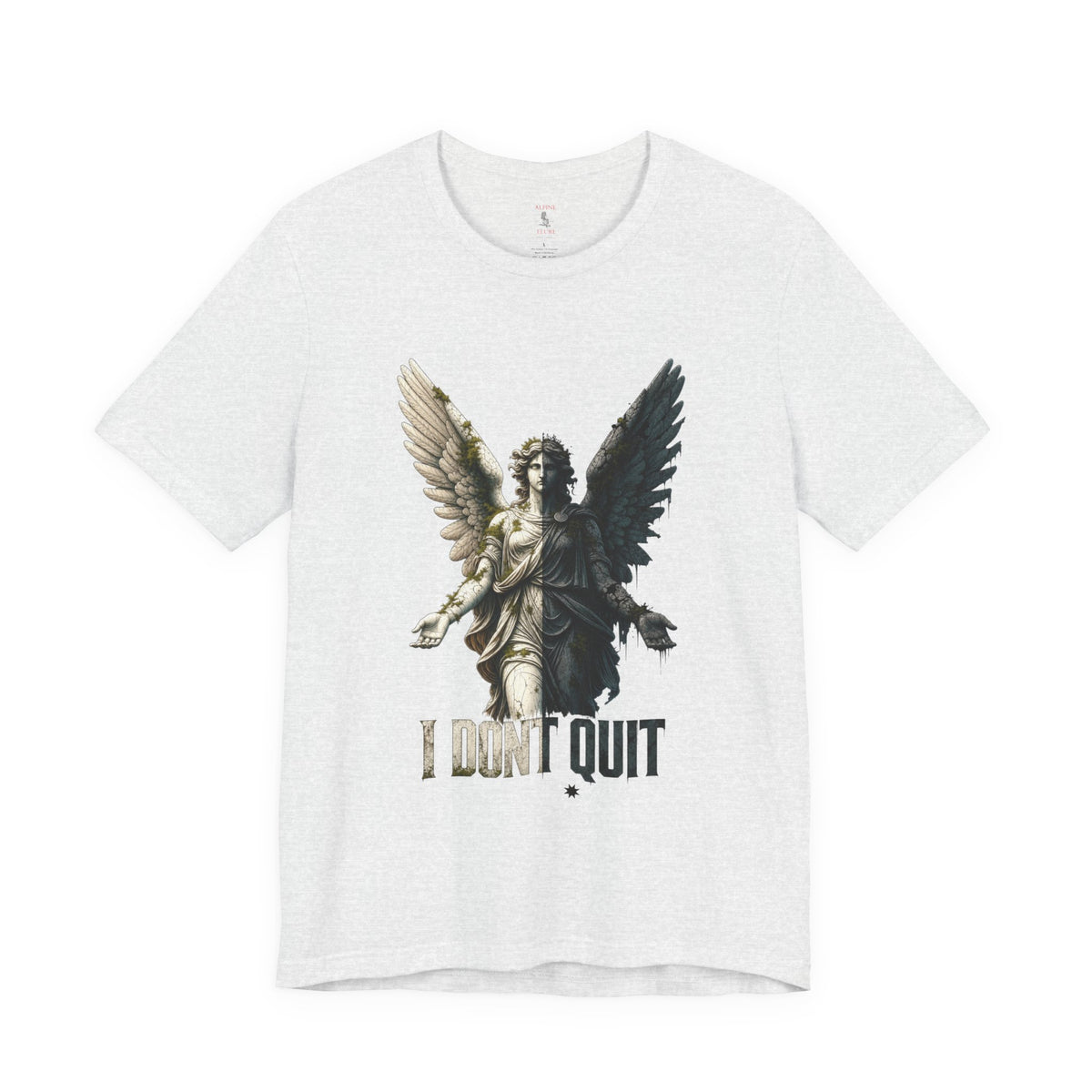 Angel Graphic Tee — 'The Last Angel' Illustrated Short Sleeve Shirt