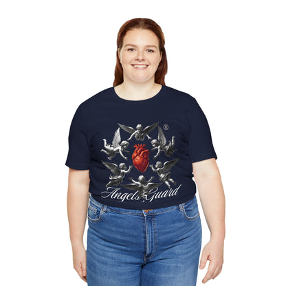 Angel Guard T‑Shirt — Sacred Heart & Cherub Graphic Tee