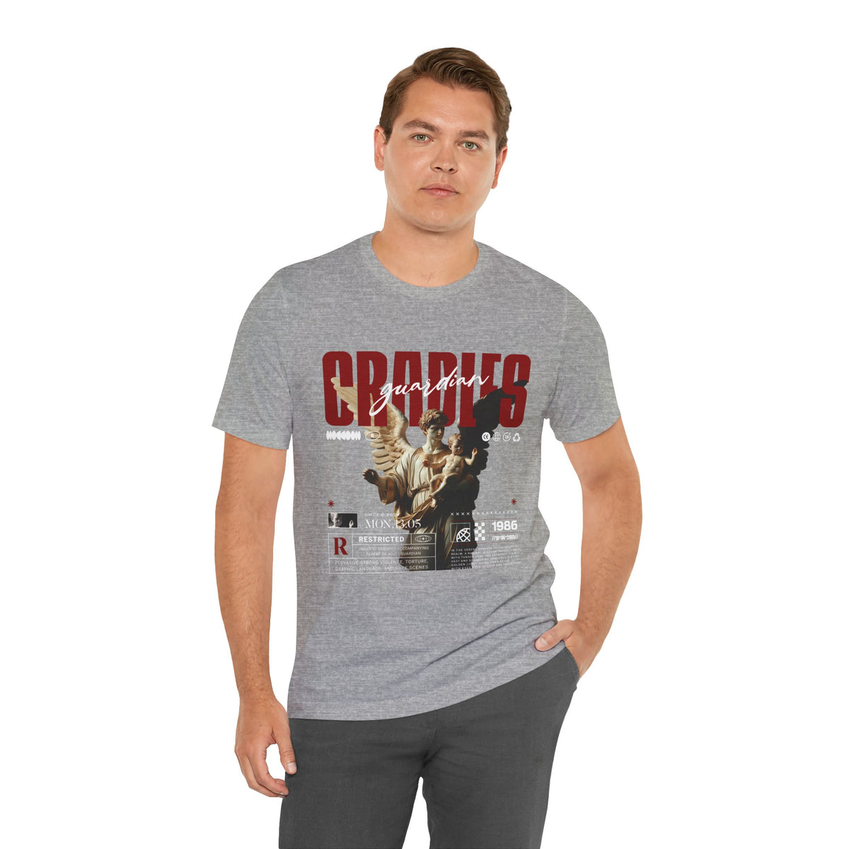 Guardian Angels Graphic Tee — 'Bodies' Vintage Statue Streetwear Shirt