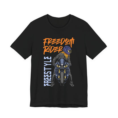 Freedom Rider Motorcycle Tee – "Freedom Rider" Streetstyle Biker T-Shirt