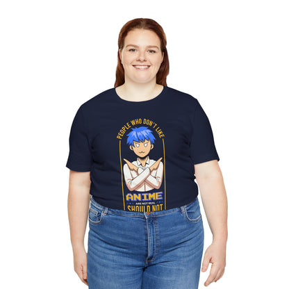 Anime Skeptic T‑Shirt — "People Who Don’t Like Anime Should Not Be Trusted" Graphic Tee