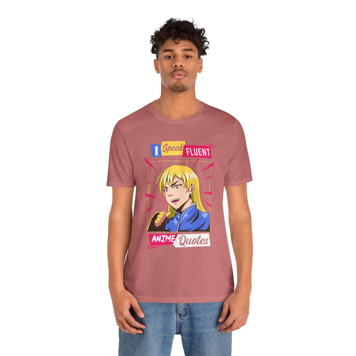 Anime Quotes T-Shirt — "I Speak Fluent Anime Quotes" Retro Manga Style Tee