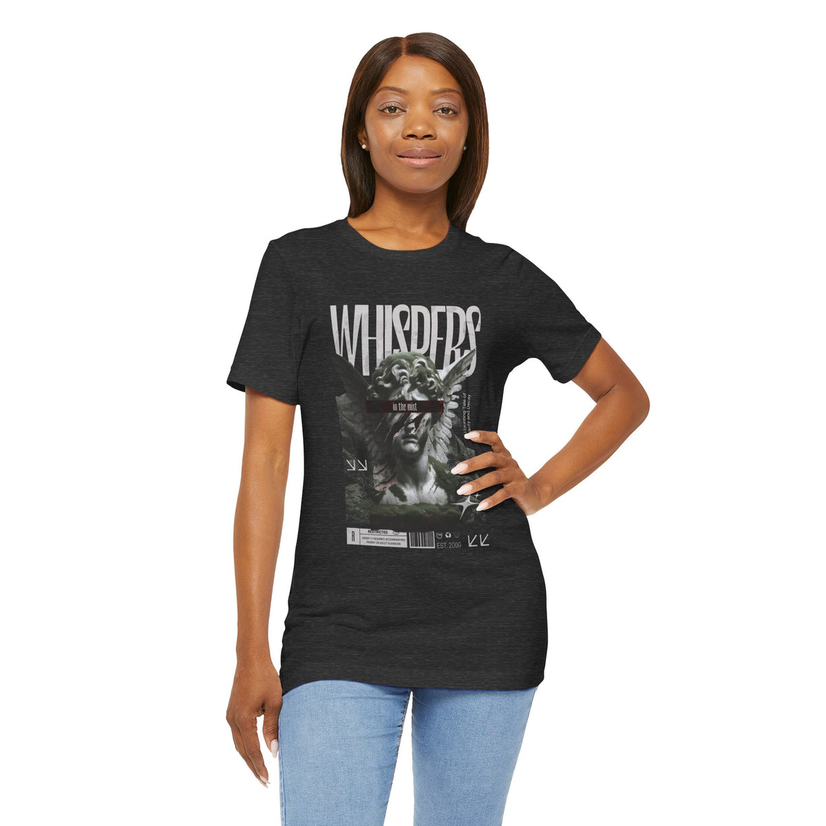 Whispers Angel Tee — Vintage Cherub Graphic T-Shirt