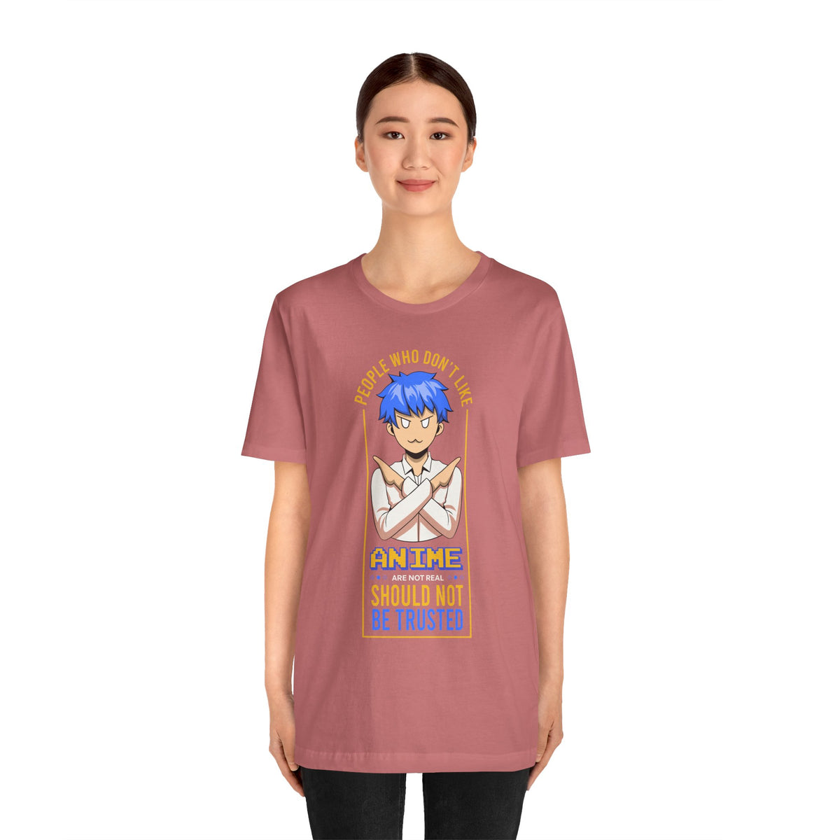 Anime Skeptic T‑Shirt — "People Who Don’t Like Anime Should Not Be Trusted" Graphic Tee
