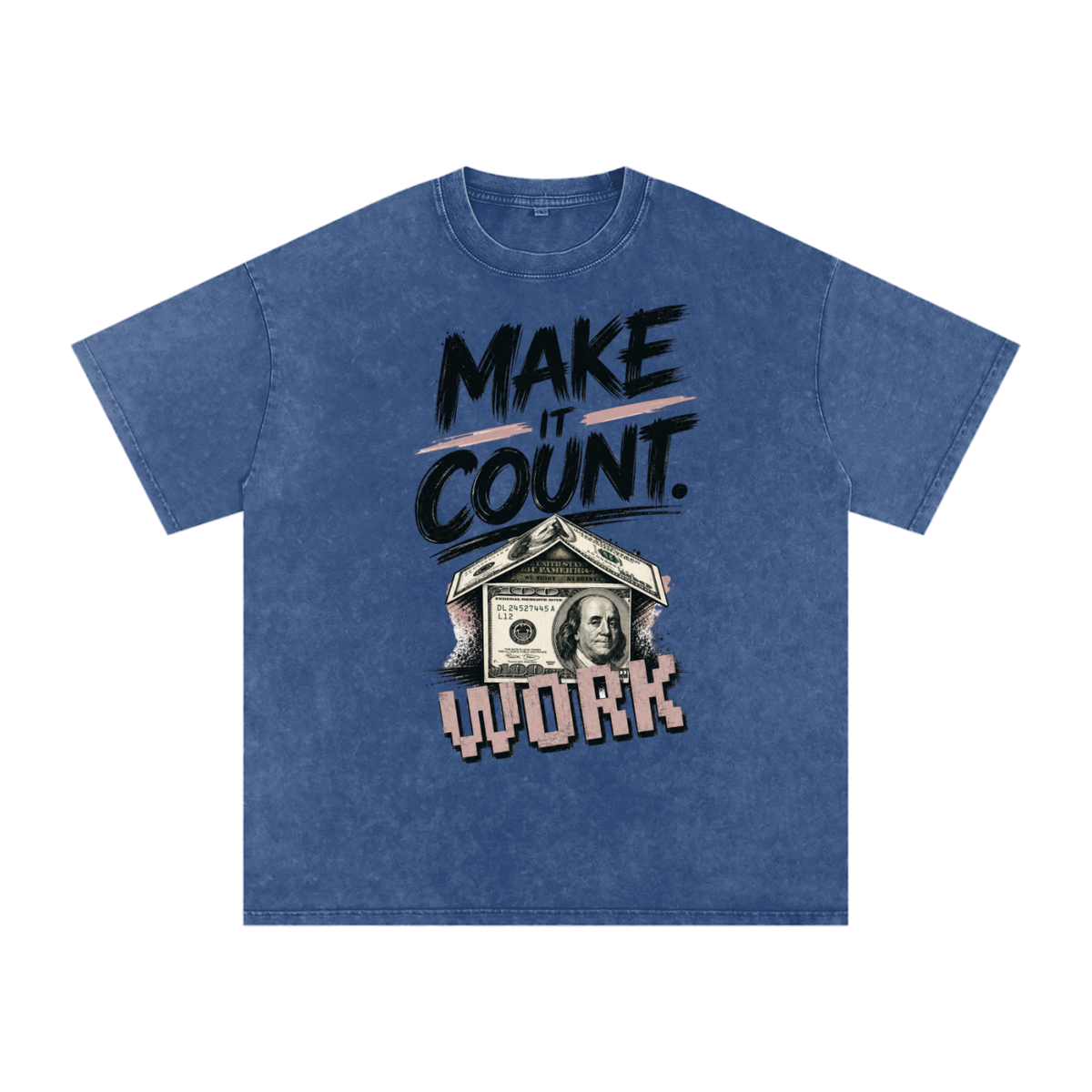 Make It Count Snow-Washed Cotton Graphic Tee