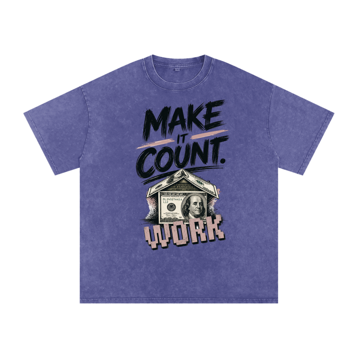 Make It Count Snow-Washed Cotton Graphic Tee