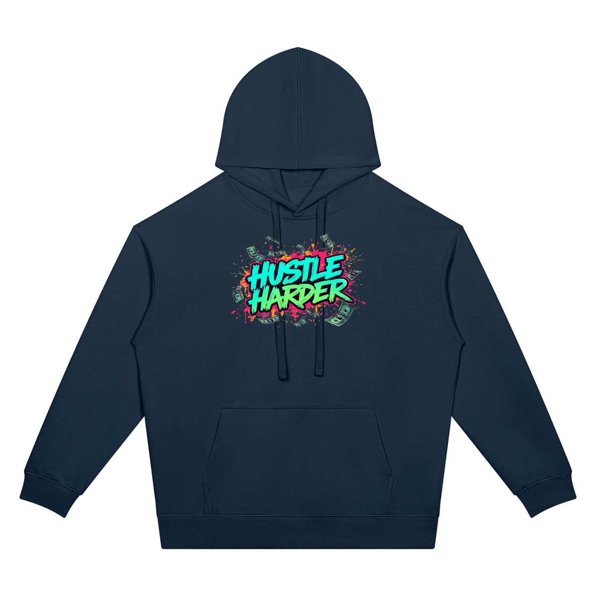 Success Is a Habit Two Sided Graphic Drop Shoulder Hoodie