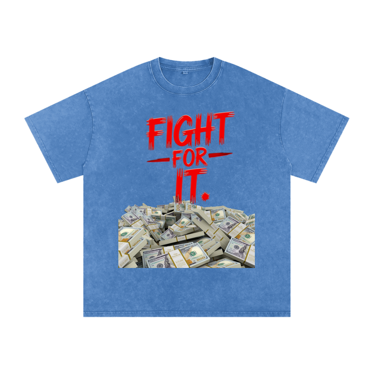Fight for It Snow-Washed Cotton Graphic Tee
