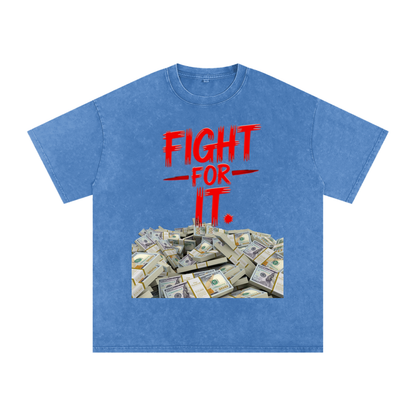 Fight for It Snow-Washed Cotton Graphic Tee