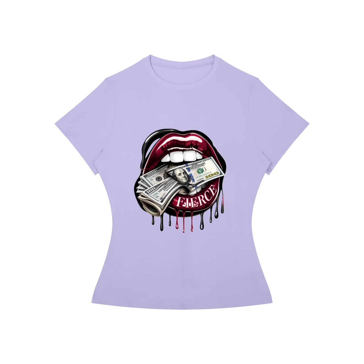 Fierce Lips Women’s Slim-Fit Graphic Tee