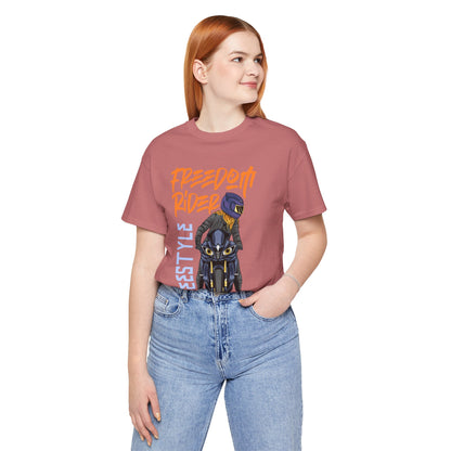 Freedom Rider Motorcycle Tee – "Freedom Rider" Streetstyle Biker T-Shirt