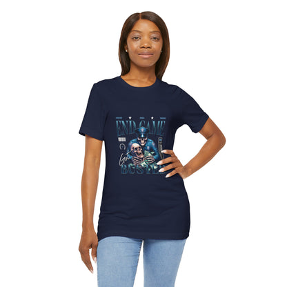 Endgame Got Busted Tee — Police Skull Graphic T-Shirt