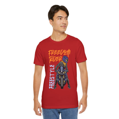 Freedom Rider Motorcycle Tee – "Freedom Rider" Streetstyle Biker T-Shirt