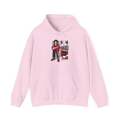 Anime Streetwear Red-Jacket Angel Hooded Sweatshirt